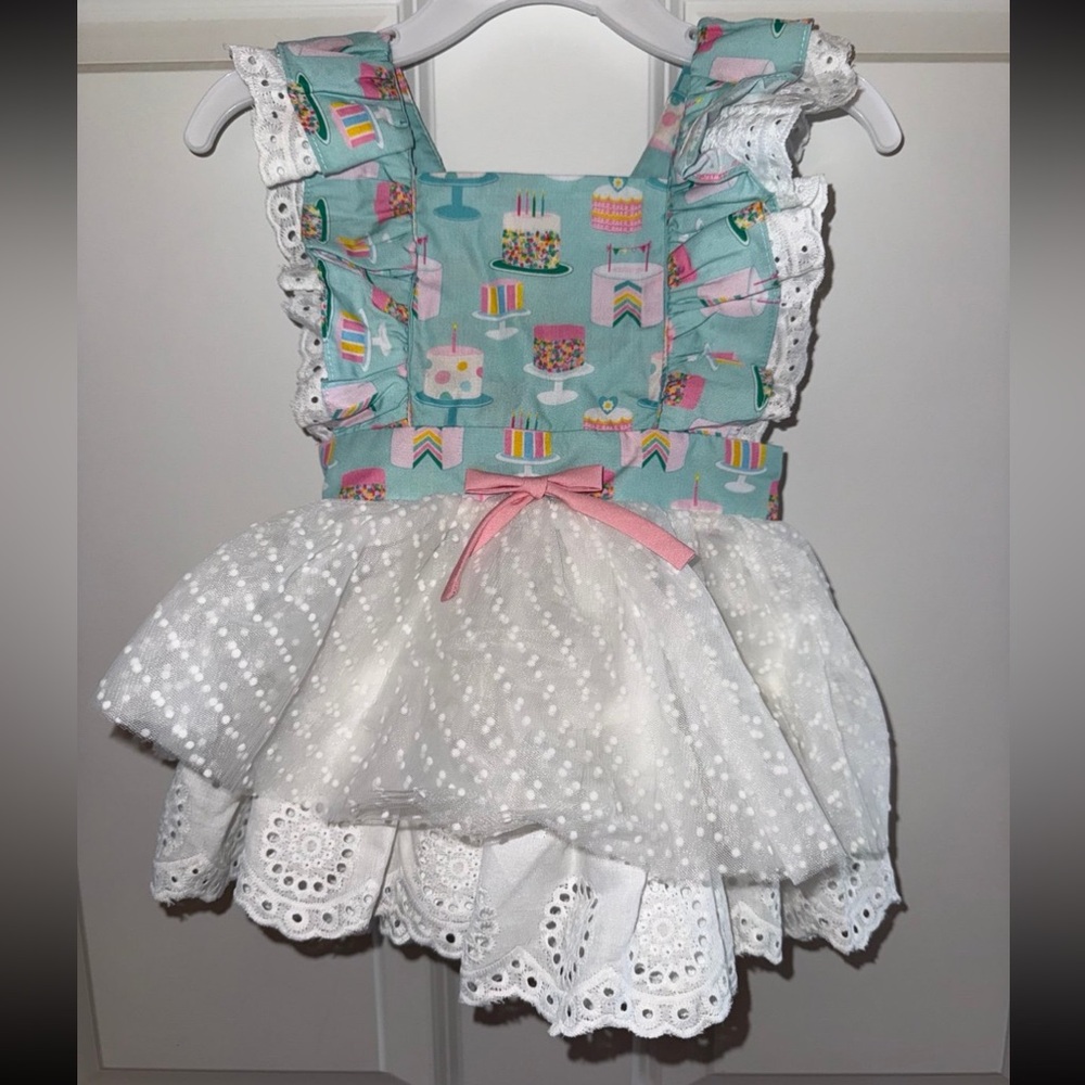 Be girl clothing birthday pinafore